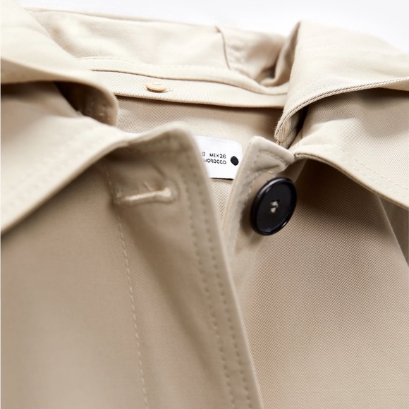 Zara hooded oversized trench coat - Picture 11 of 16